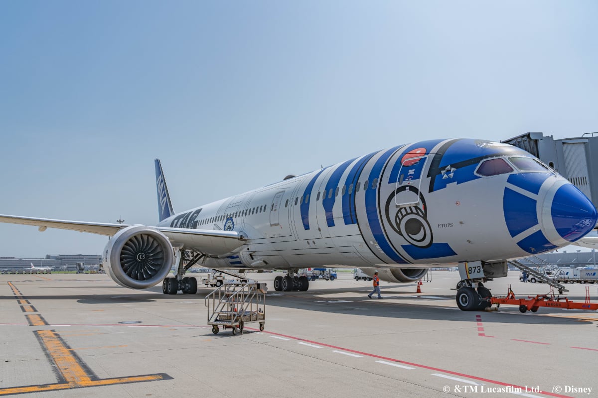 Adiós a R2-D2: ANA despide a icónico avión de Star Wars